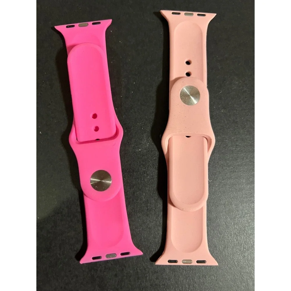 Disney Princess Castle Ice Cream Apple Watch Bands Set 38mm 40mm 41mm Pink Peach